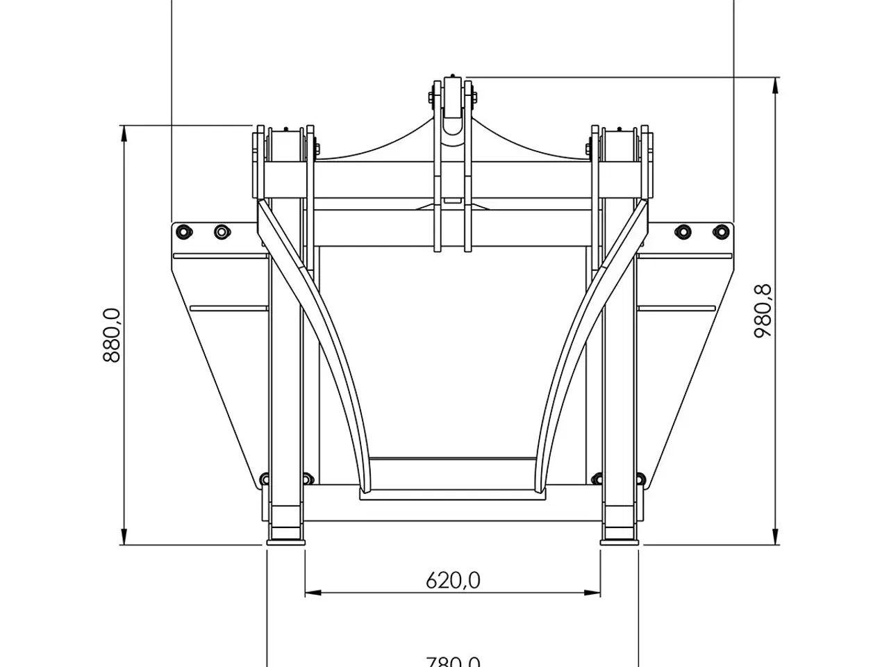 Billede 5 - Tømmerklo med Trima beslag