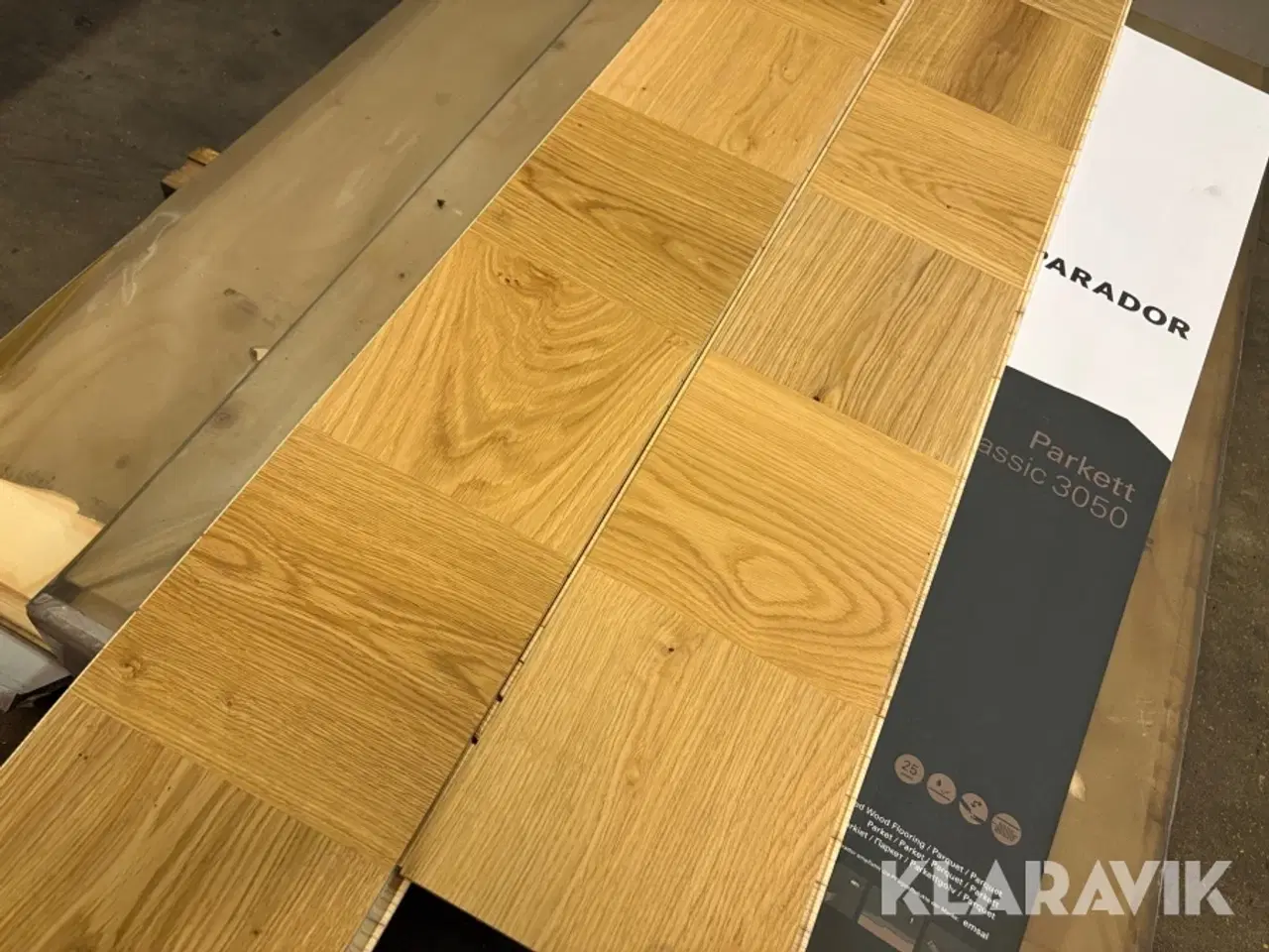 Billede 2 - Lamel Parket gulv Parador Eg kvadratmønstret naturolie