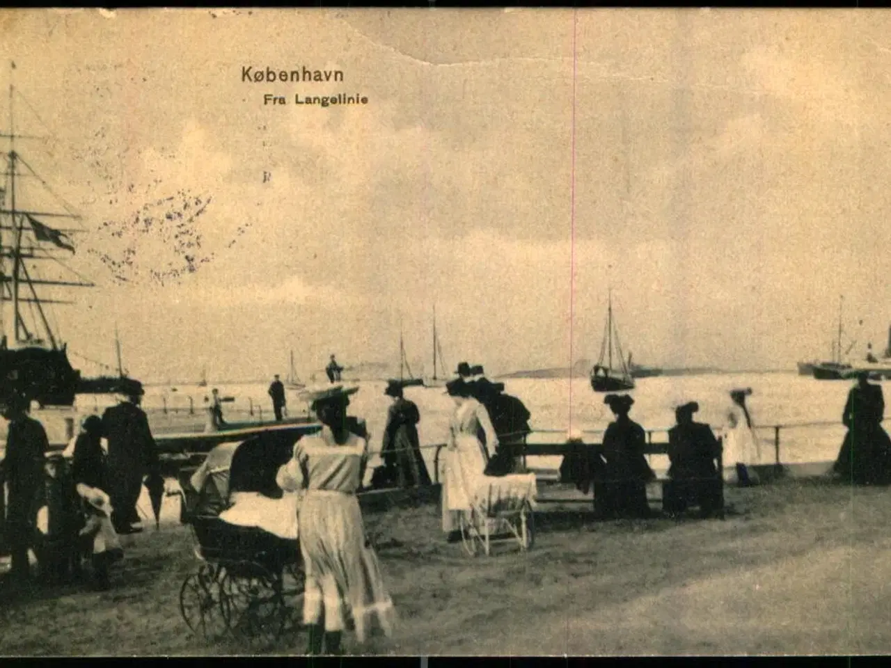 Billede 1 - København - Fra Langelinie - Sk. B. & Kf. 1876 - Brugt