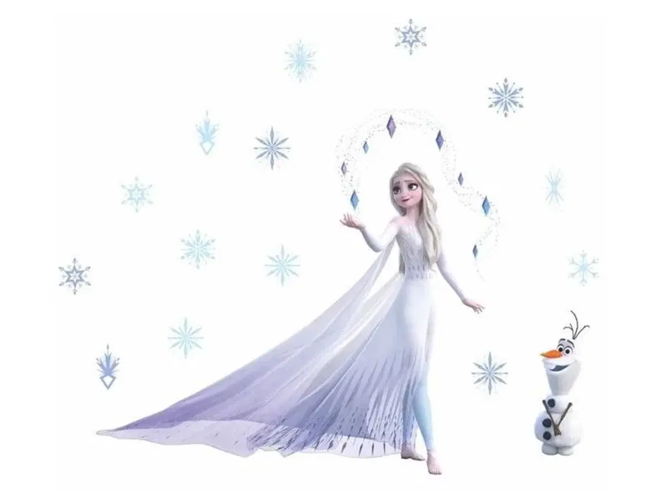 Billede 3 - Frost wallstickers med Elsa fra Frost