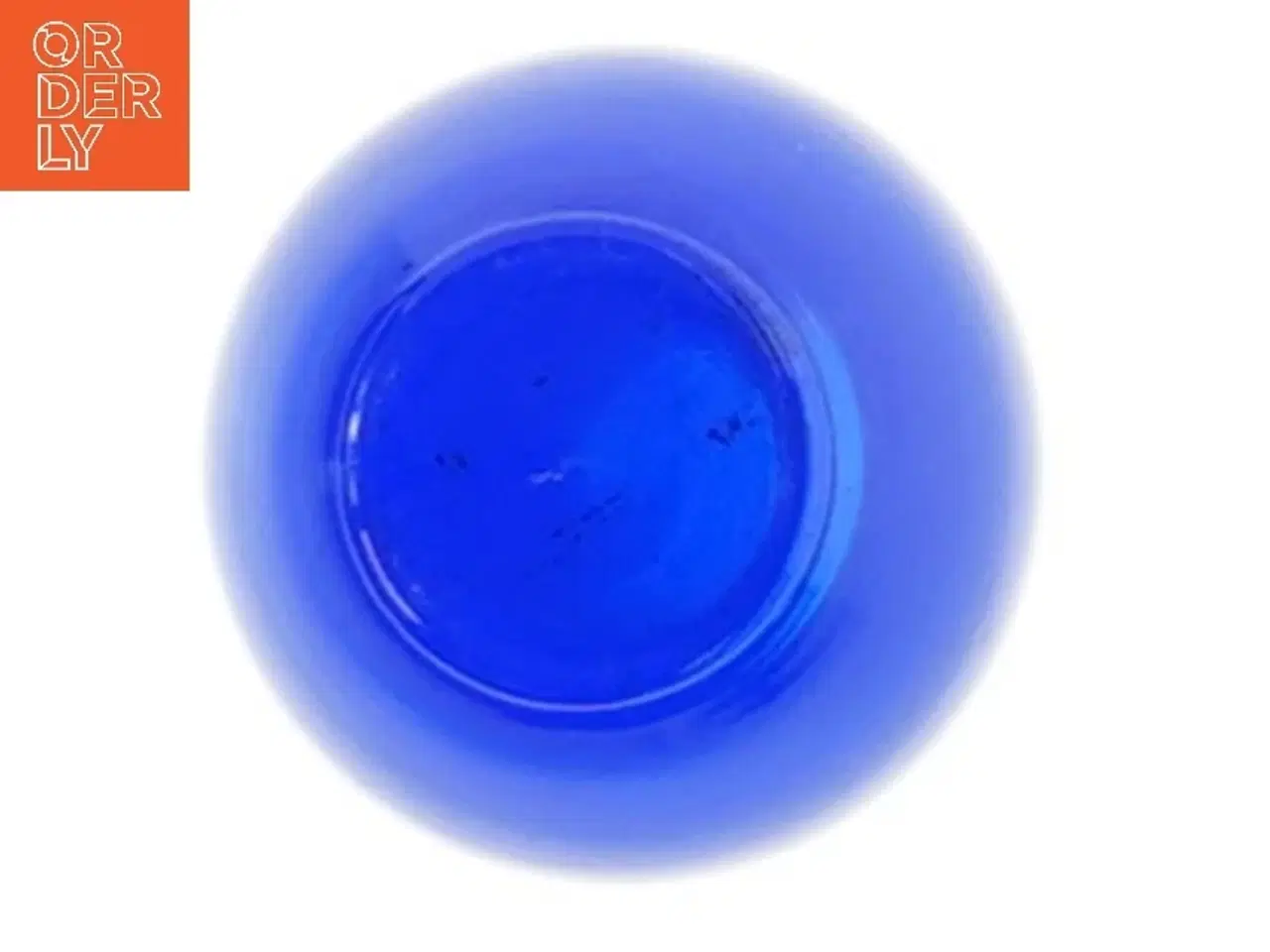 Billede 3 - Lille blåt glasvase (str. 9 cm)