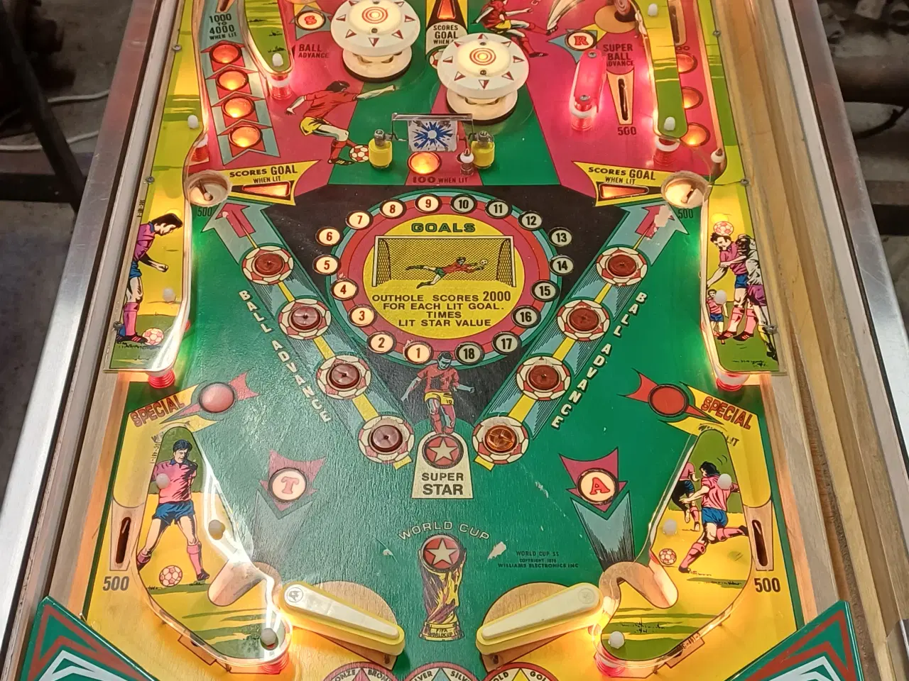 Billede 6 - Flippermaskine Williams World Cup 1978, nyistandsa