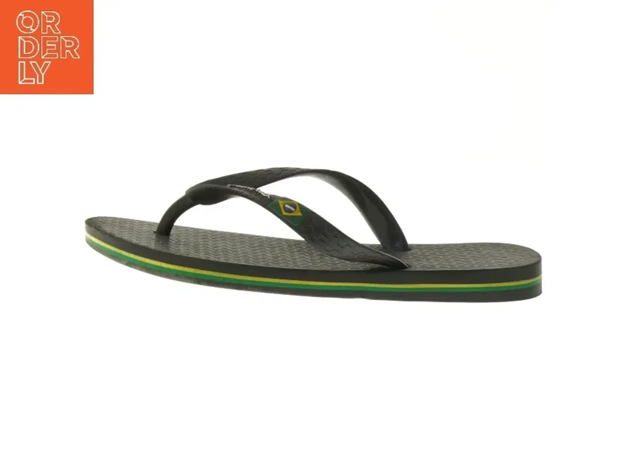 Billede 1 - Sort flip flops med brasiliansk flag fra Havaianas (str. 29 )
