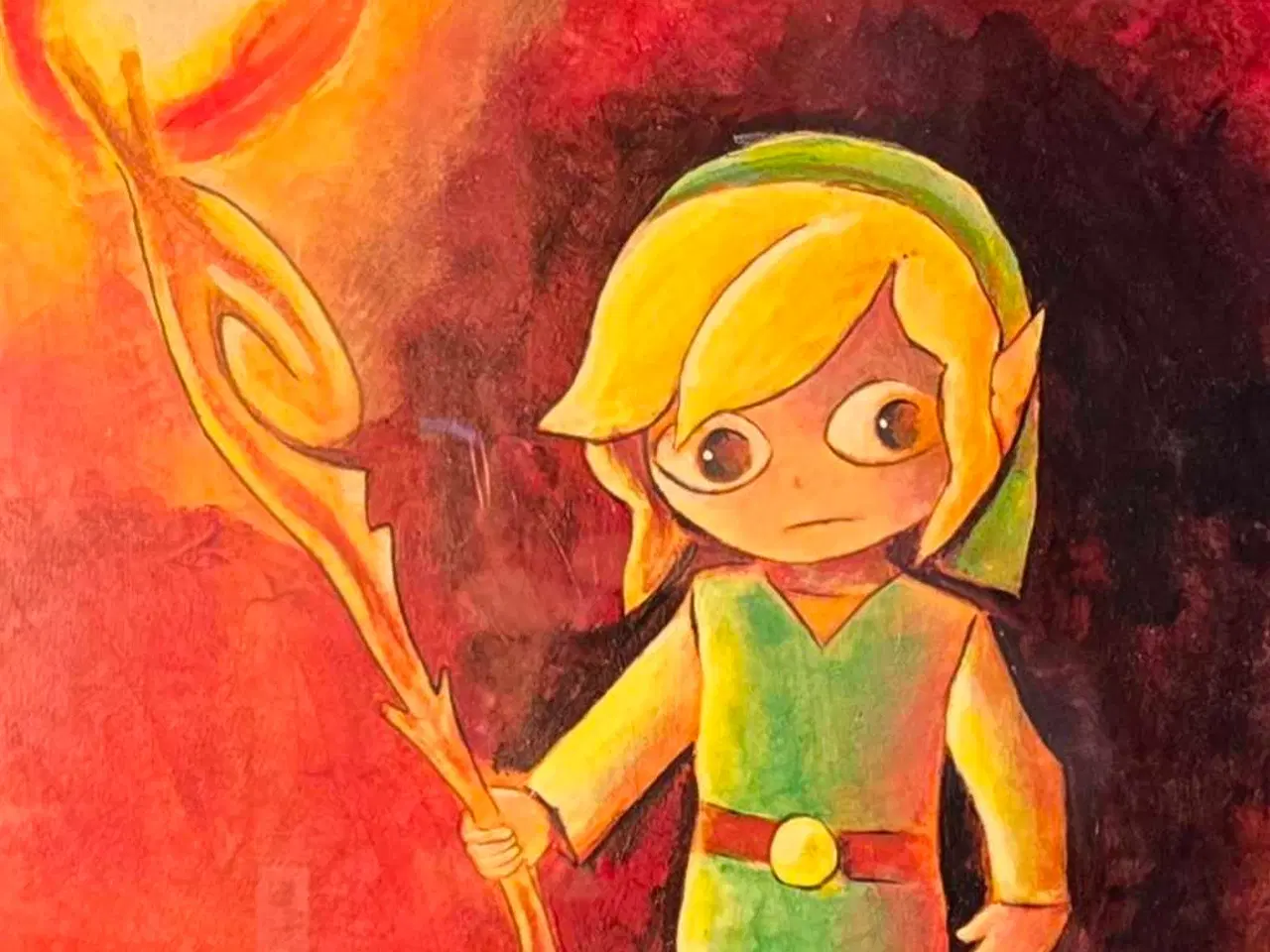 Billede 2 - Akryl tegning 20x30 Link