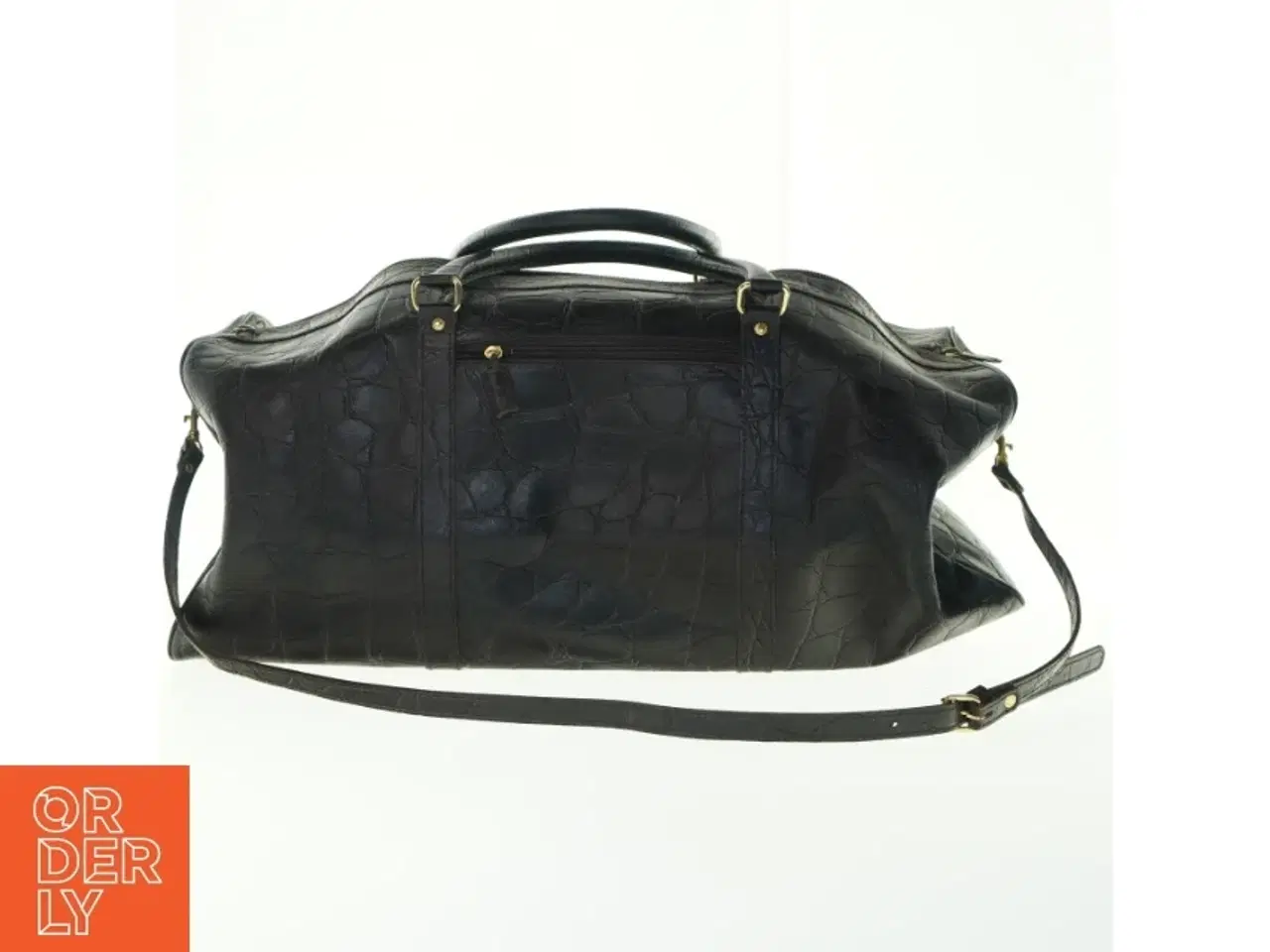 Billede 5 - Stor Mulberry Læder Rejsetaske med krokodillemønster (str. 62x48 cm)