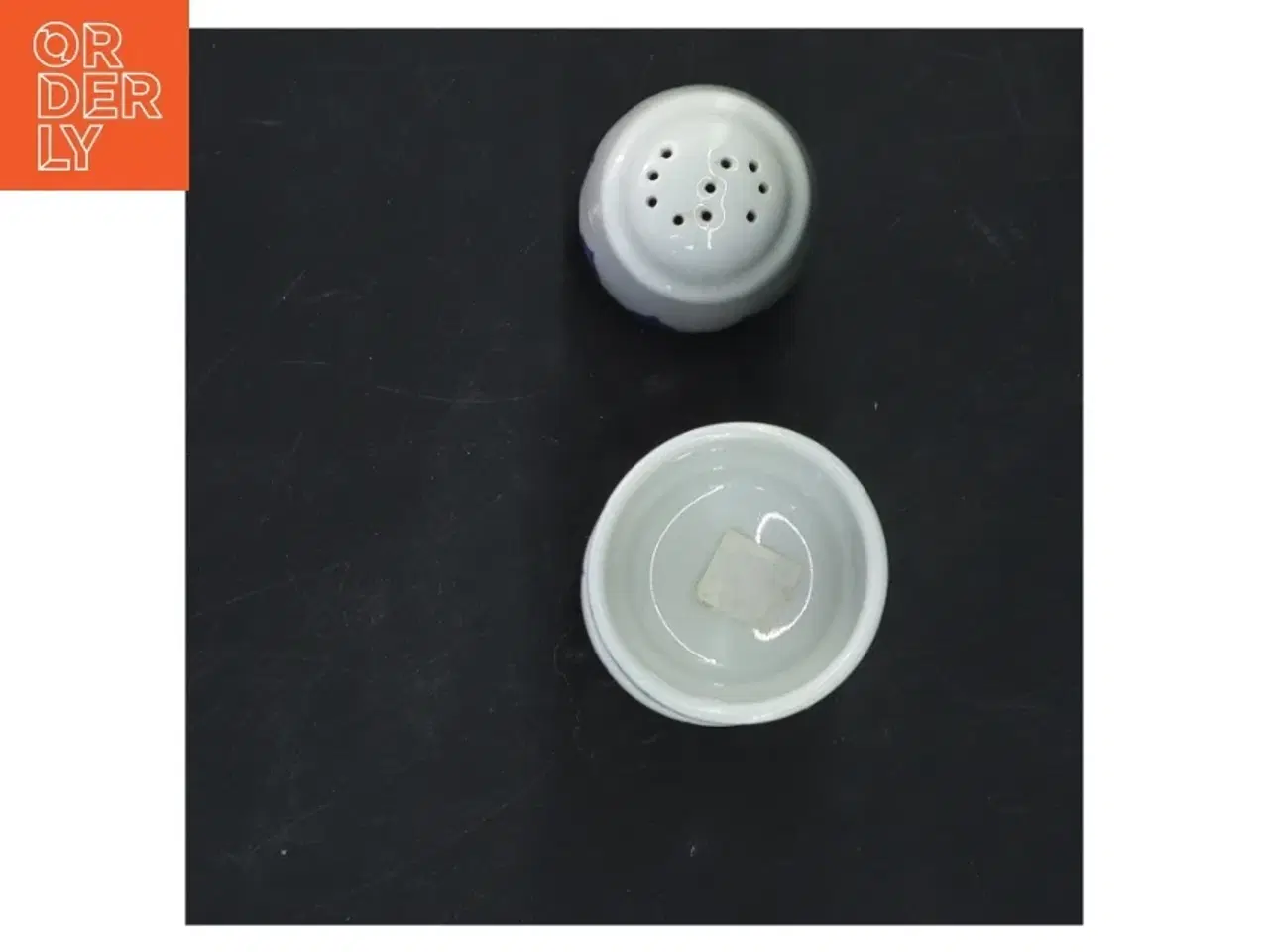 Billede 3 - Blå dråbe fra lyngby porcelæn Salt- og pebersæt (str. 4x5&6x4 cm) fra Danmarks Keramik