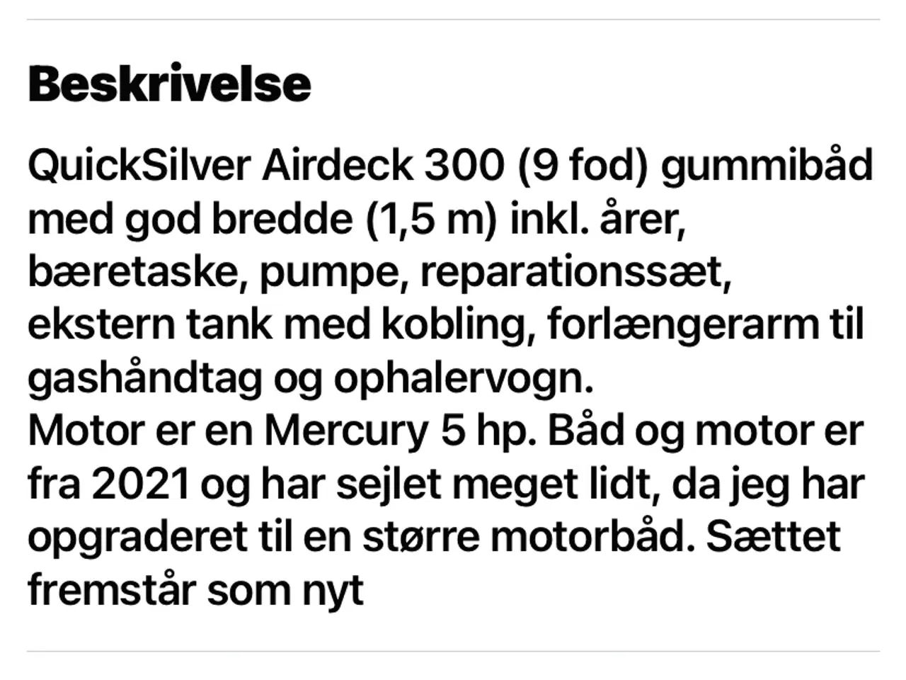 Billede 3 - Super fin Gummibåd med motor