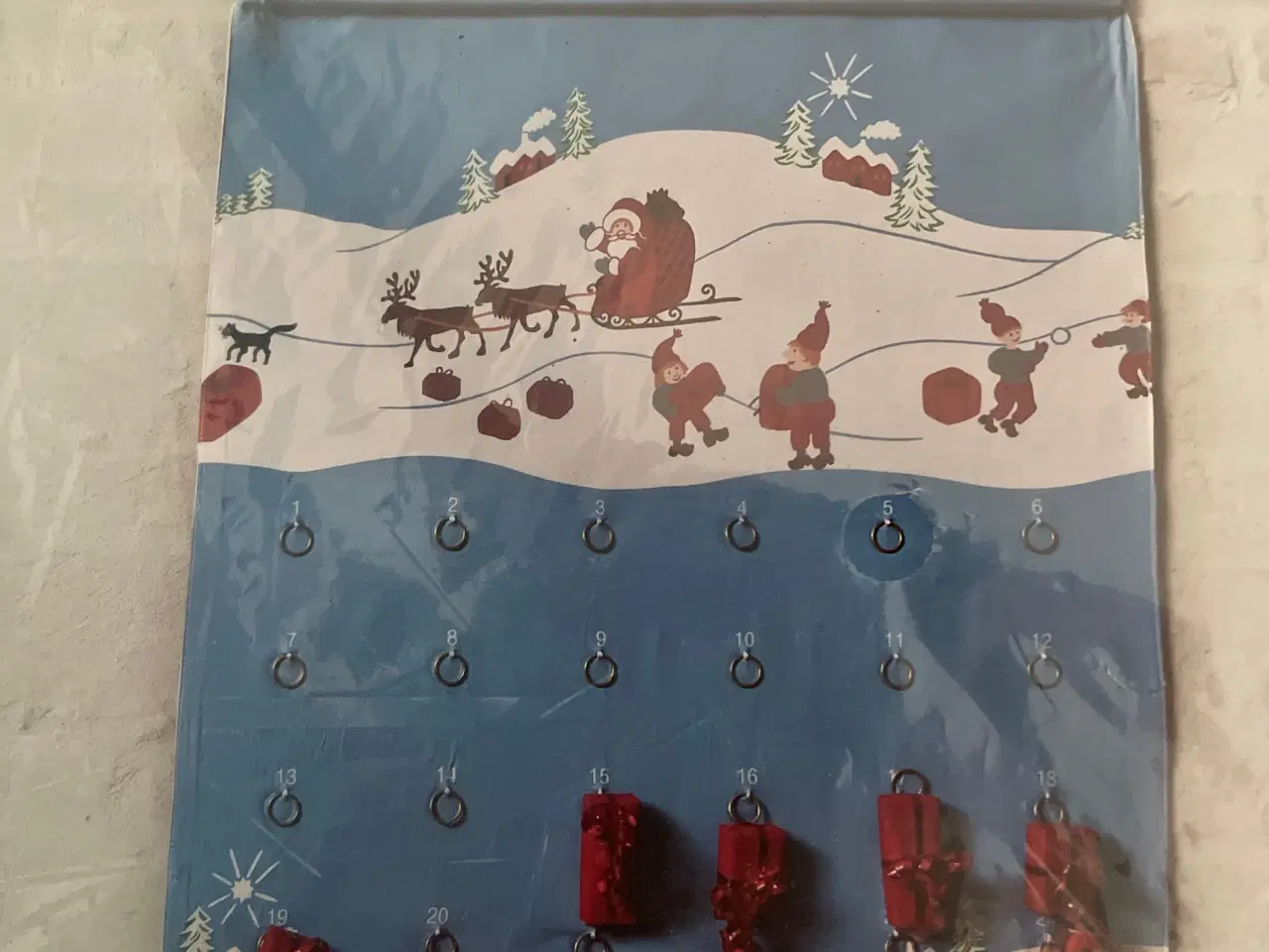 Billede 1 - Marie Sohl julekalender med ringe til ophæng