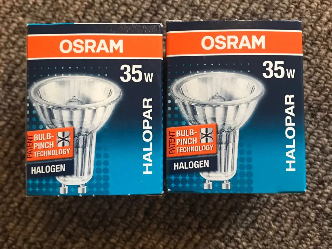 Billede 1 - 2 halogen pærer fra Osram