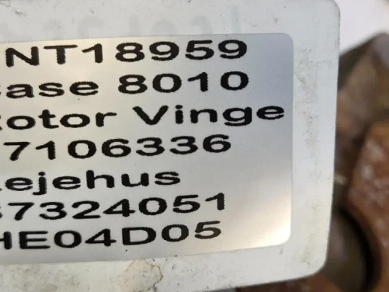 Billede 12 - Case 8010 Rotor Vinge 87106336