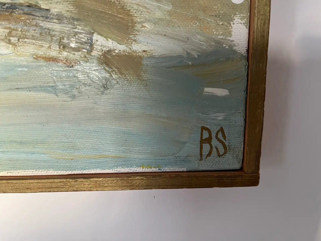 Billede 2 - Oliemaleri Abstrakt af B.S