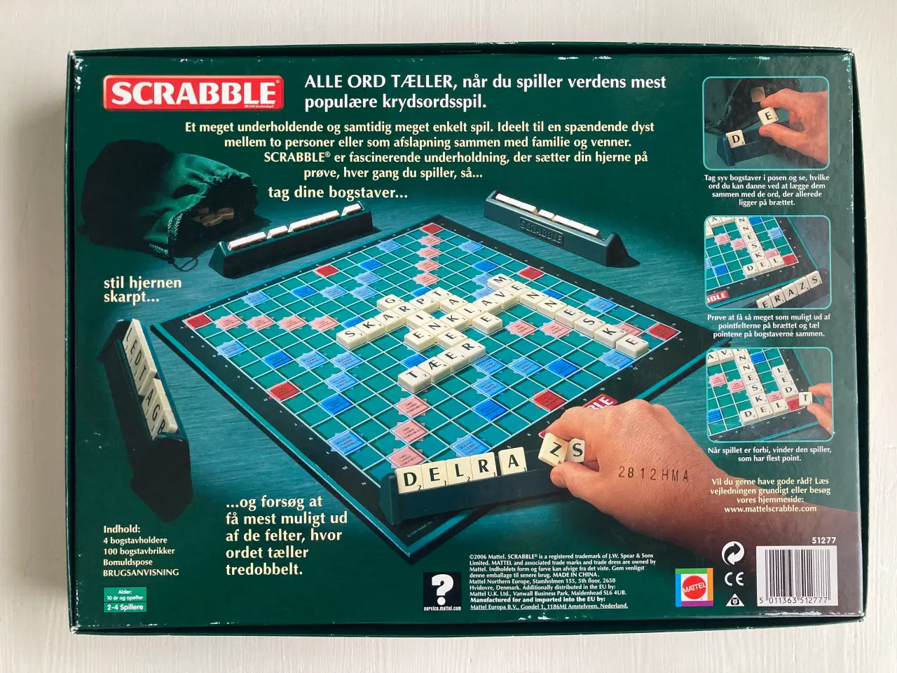 Billede 2 - Scrabble - Det originale fra Mattel. Som nyt!