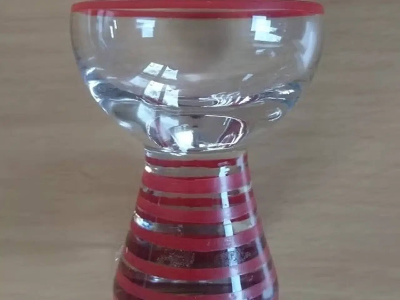 Billede 3 - 9 rødstribede glas