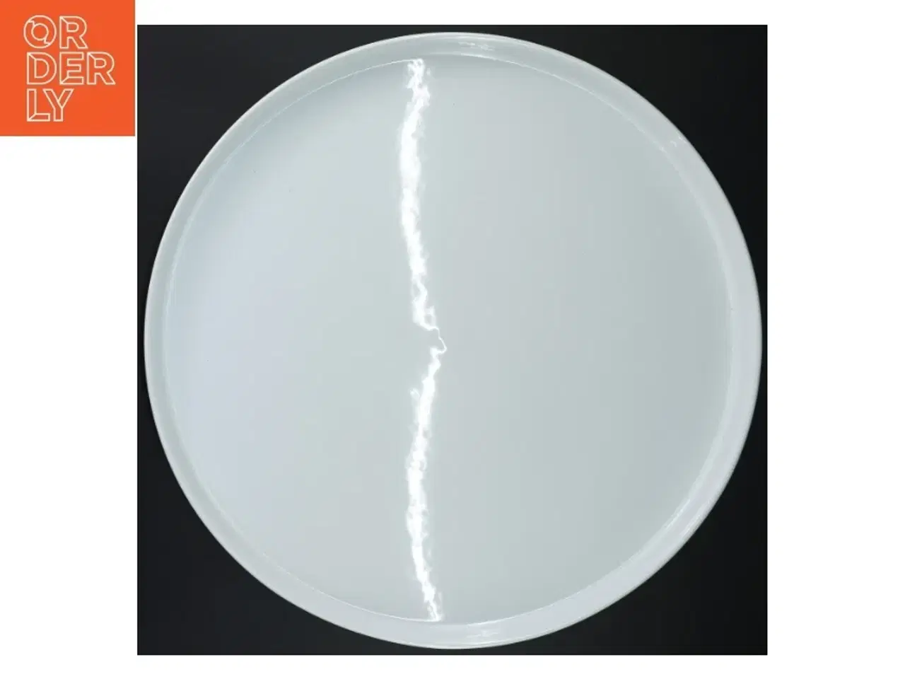 Billede 1 - Stort, hvidt tapas/kage fad fra IKEA (str. Ø 37 cm)