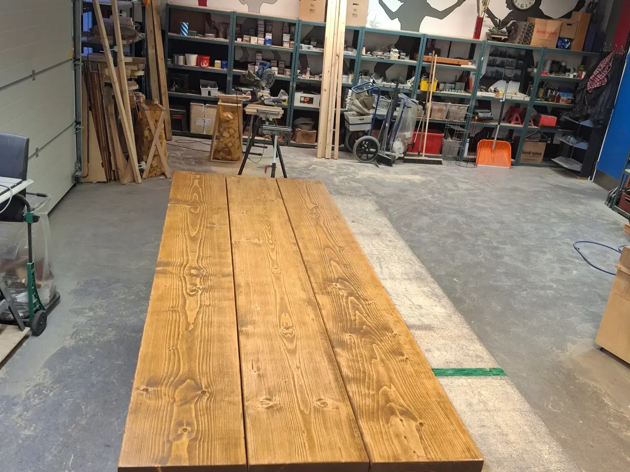 Billede 2 - Plankebord håndlavet i massive grand planker