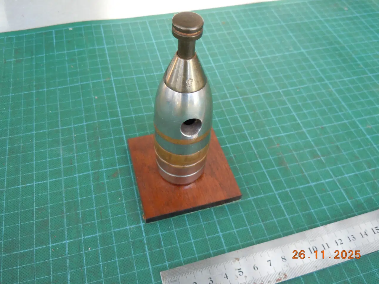 Billede 3 - Granatspids, 37mm, Dansk, Cigarklipper, ca. 1900.