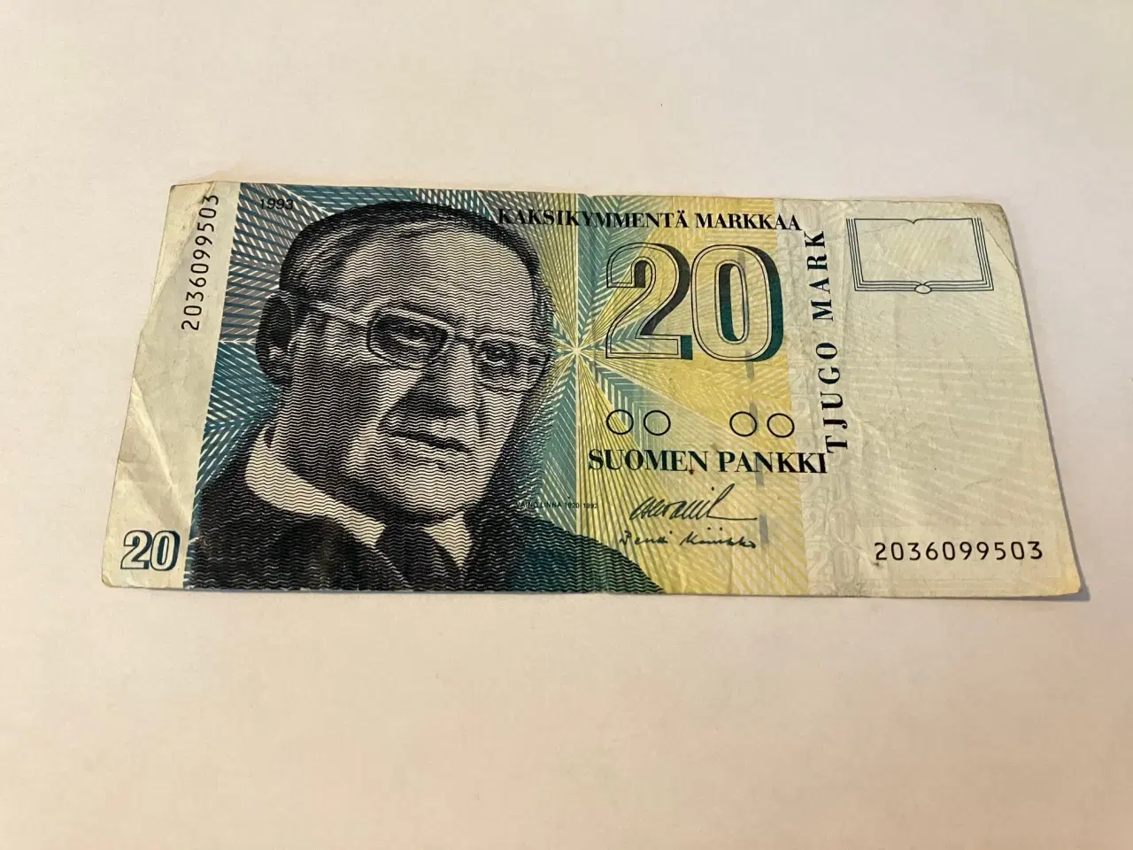 Billede 1 - 20 Mark Finland 1993