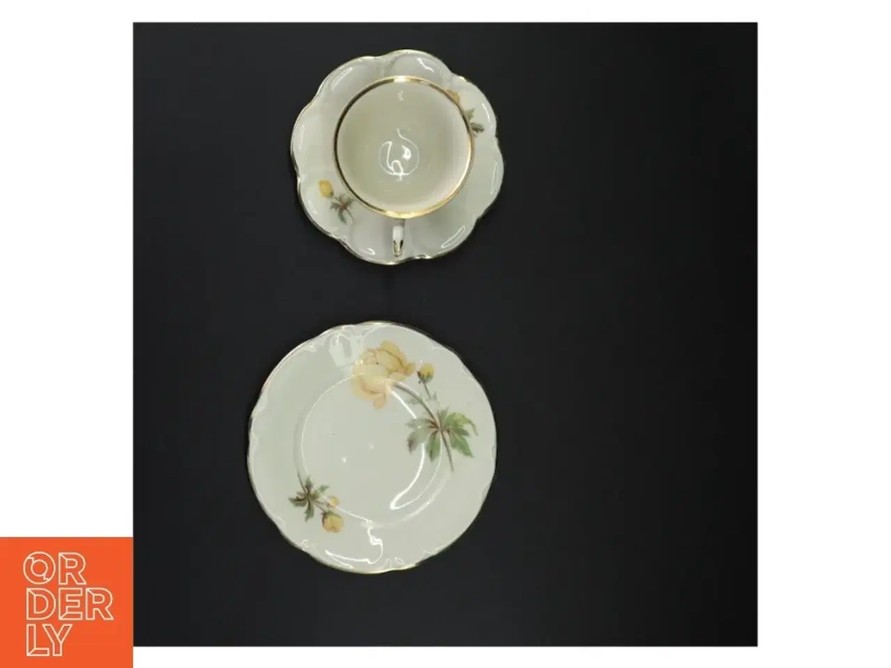 Billede 4 - Porcelæn te sæt med blomstermotiv fra Antoinette (str. 16 x 9 cm)