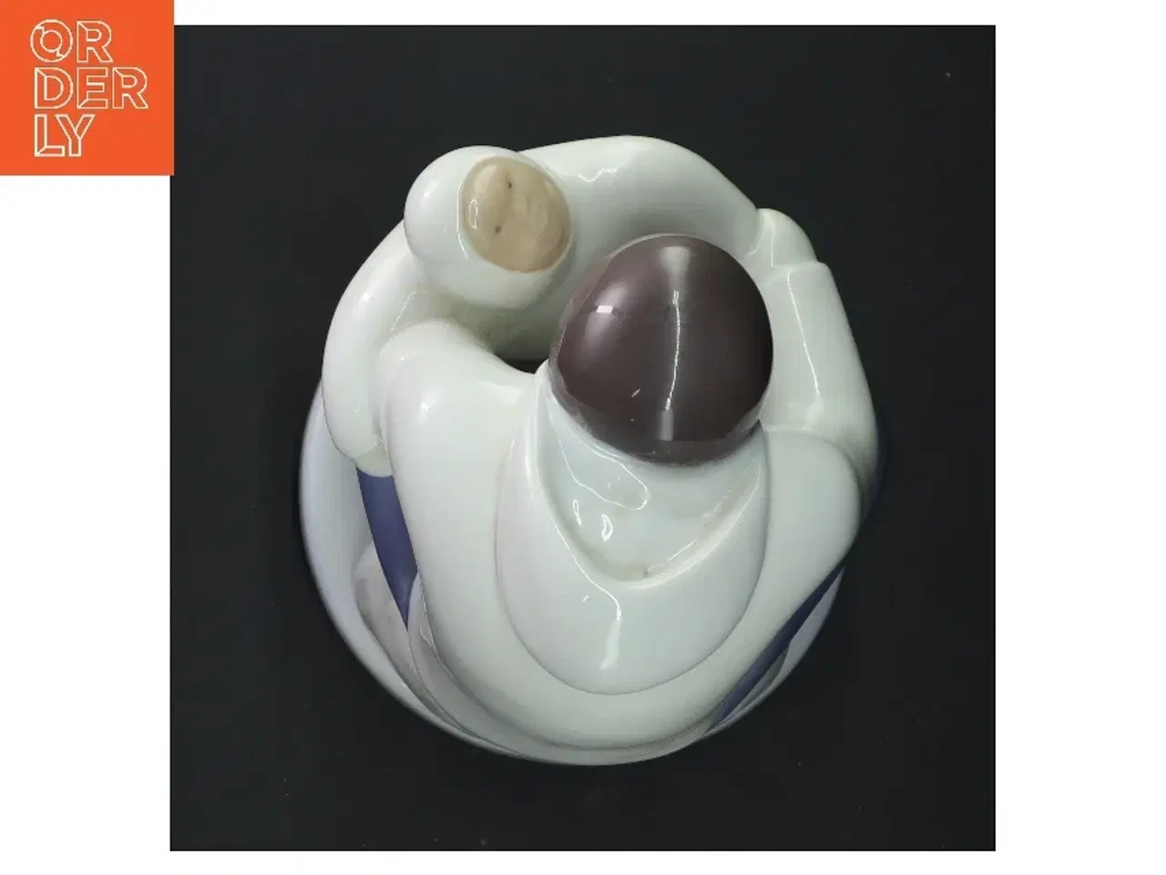 Billede 5 - Porcelænsfigur af far med barn fra B&G (str. 21 cm)