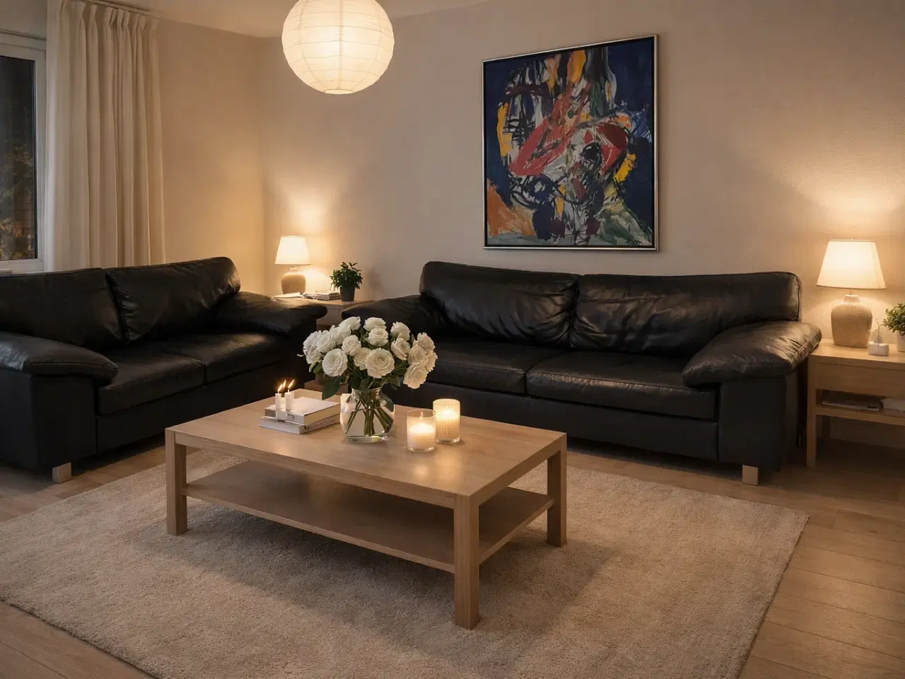 Billede 2 - Lædersofasæt 2,5 + 3 Pers. 