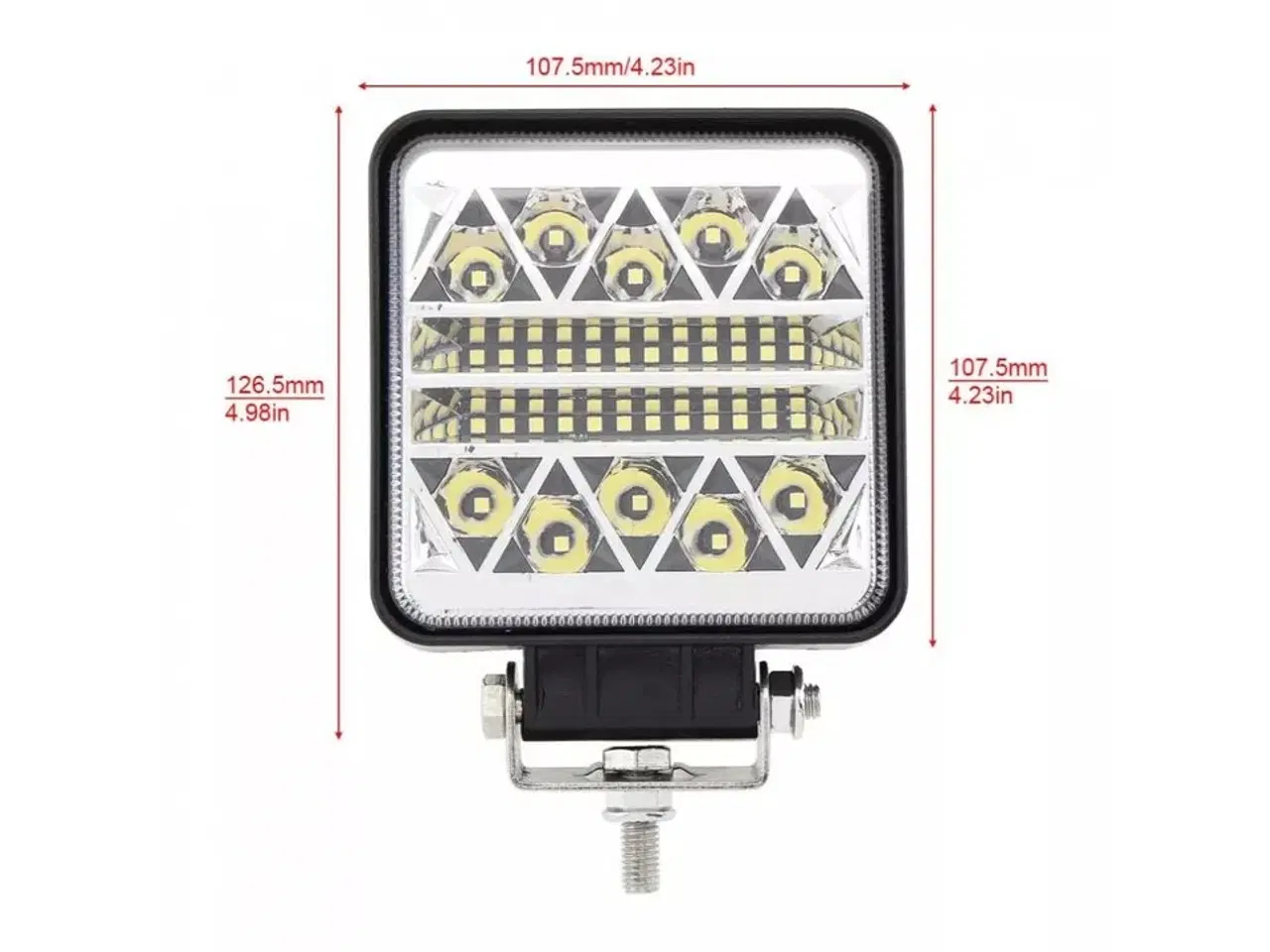 Billede 1 - 2 stk. 102 watt LED lygter til bil eller maskine.