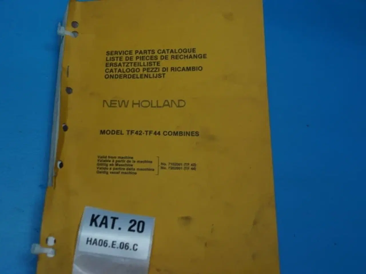 Billede 4 - New Holland TF42 - TF44 Reservedelskatalog
