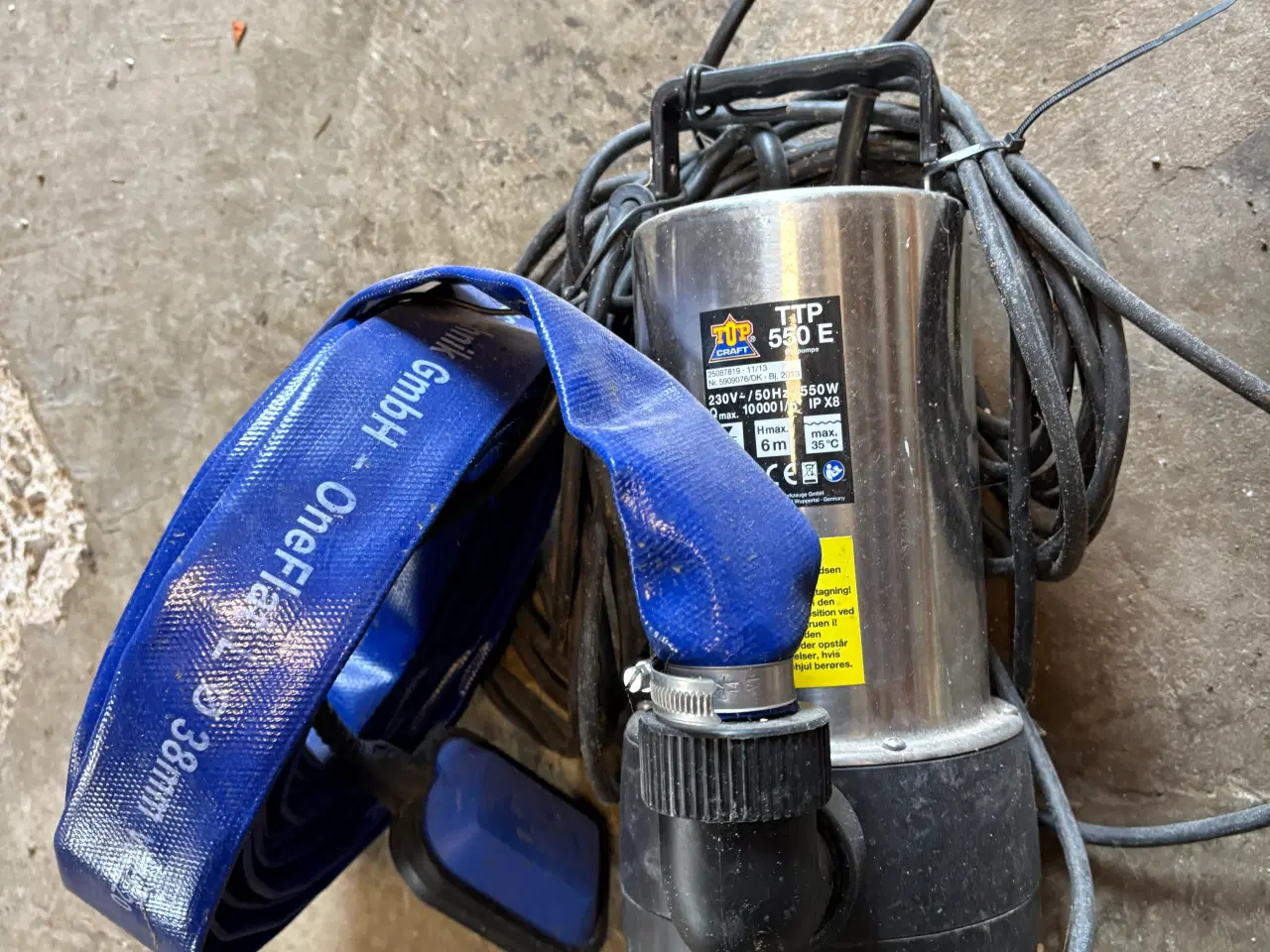 Billede 1 - Dykpumpe med slange