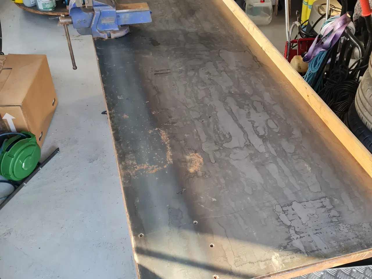 Billede 3 - Værkstedsbord egetræ 