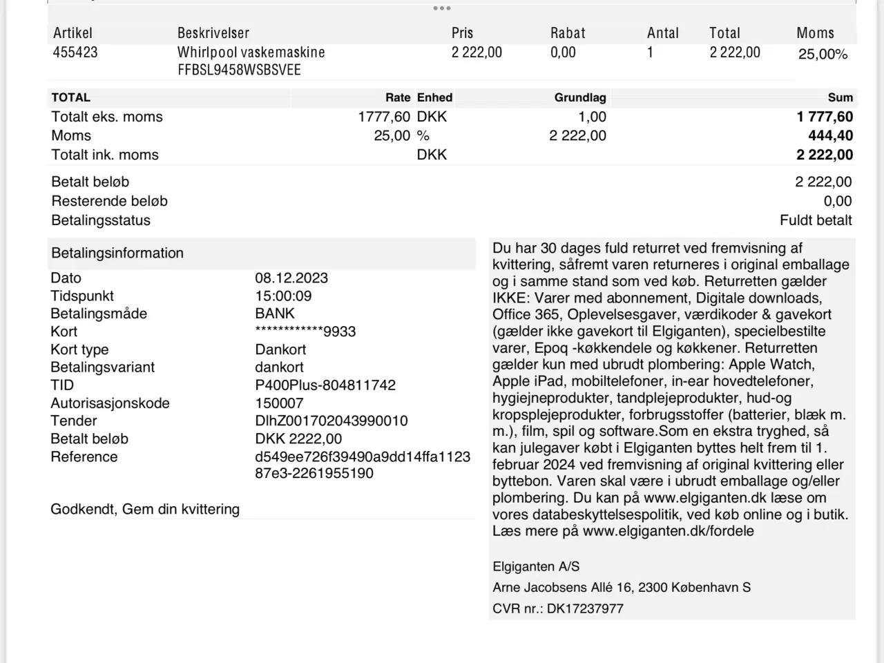 Billede 3 - Vaskemaskine