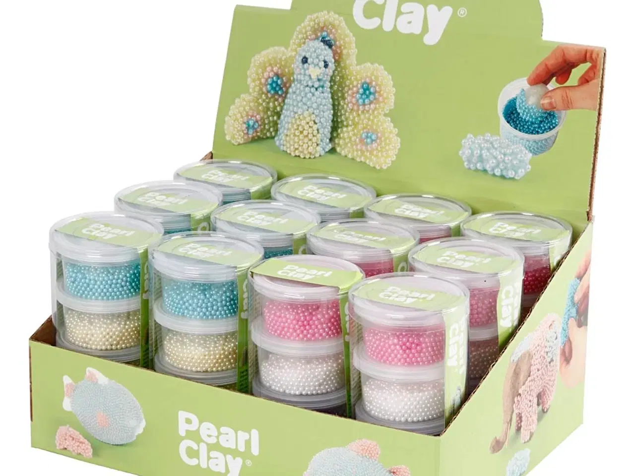 Billede 1 - Pearl Clay®, ass. farver, 12sæt/ 1 pk.