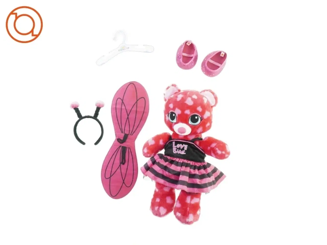 Billede 1 - Bamse med tilbehør fra Build a Bear (str. 40 x 20 cm)