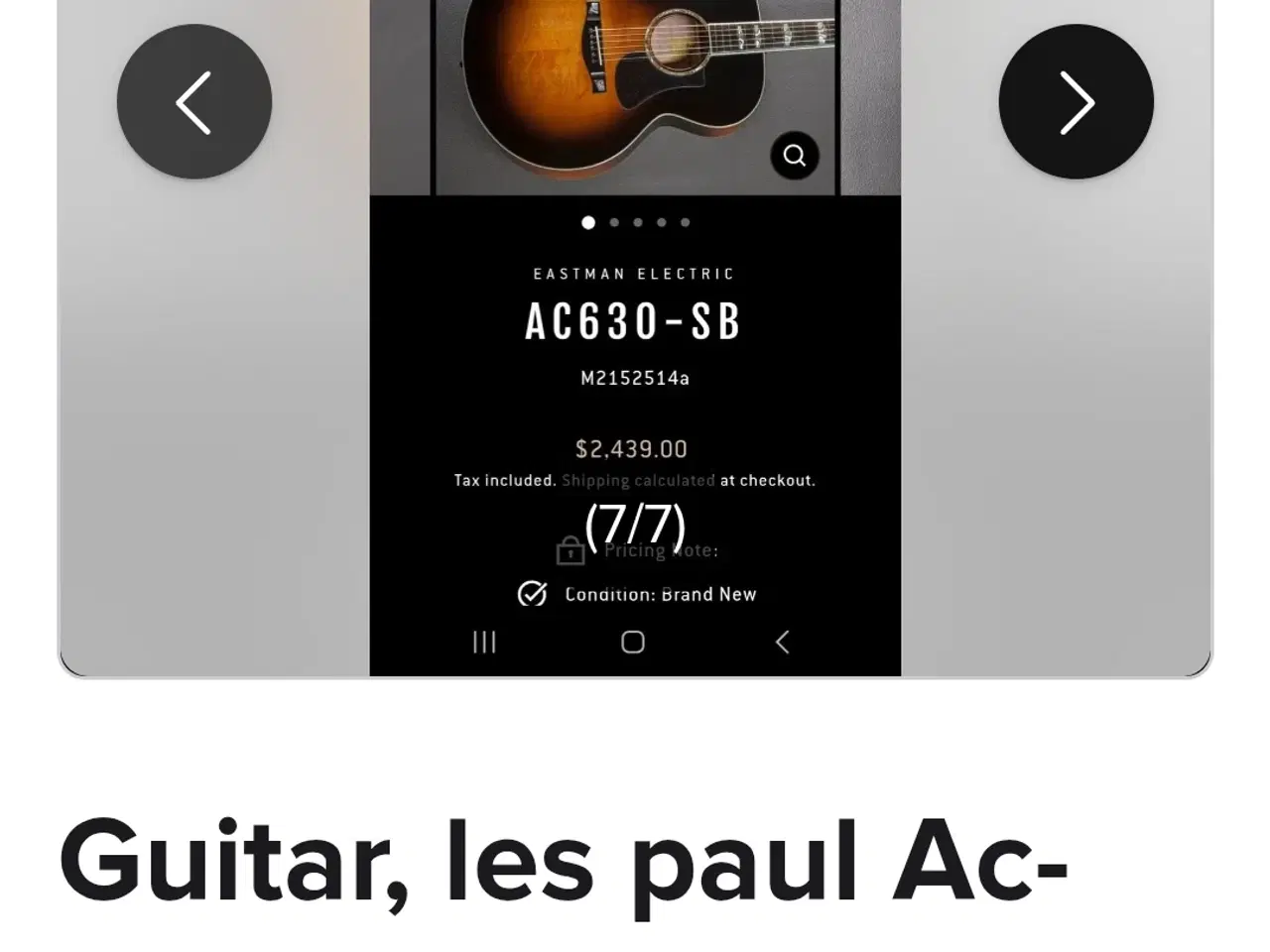 Billede 7 - Les paul guitar 