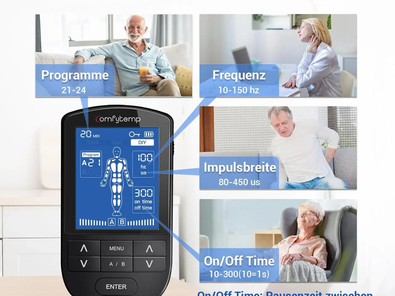 Billede 3 - Comfytemp K6106 TENS/EMS/D