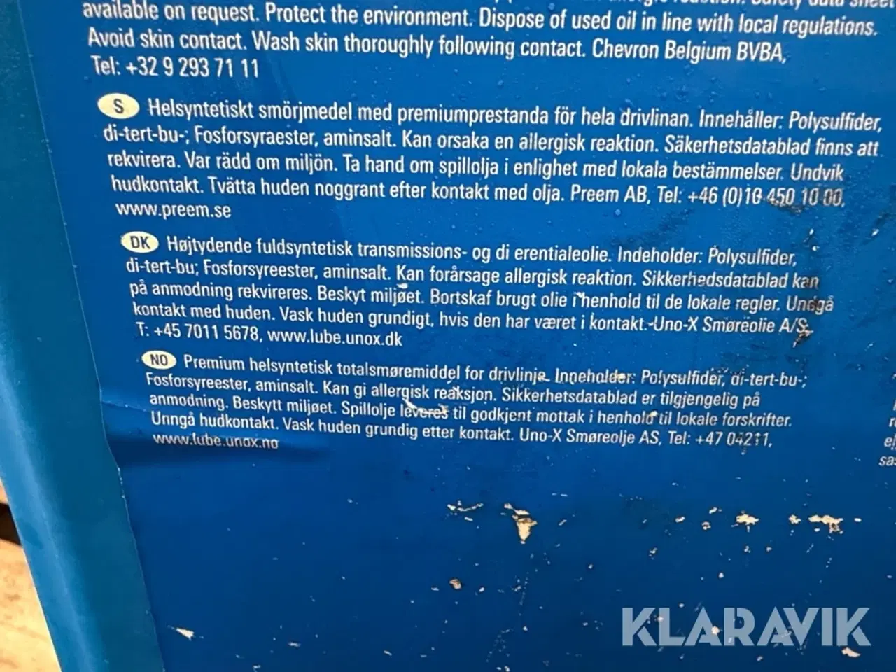 Billede 9 - Gearolie Delo SEA 75W-90 268 liter