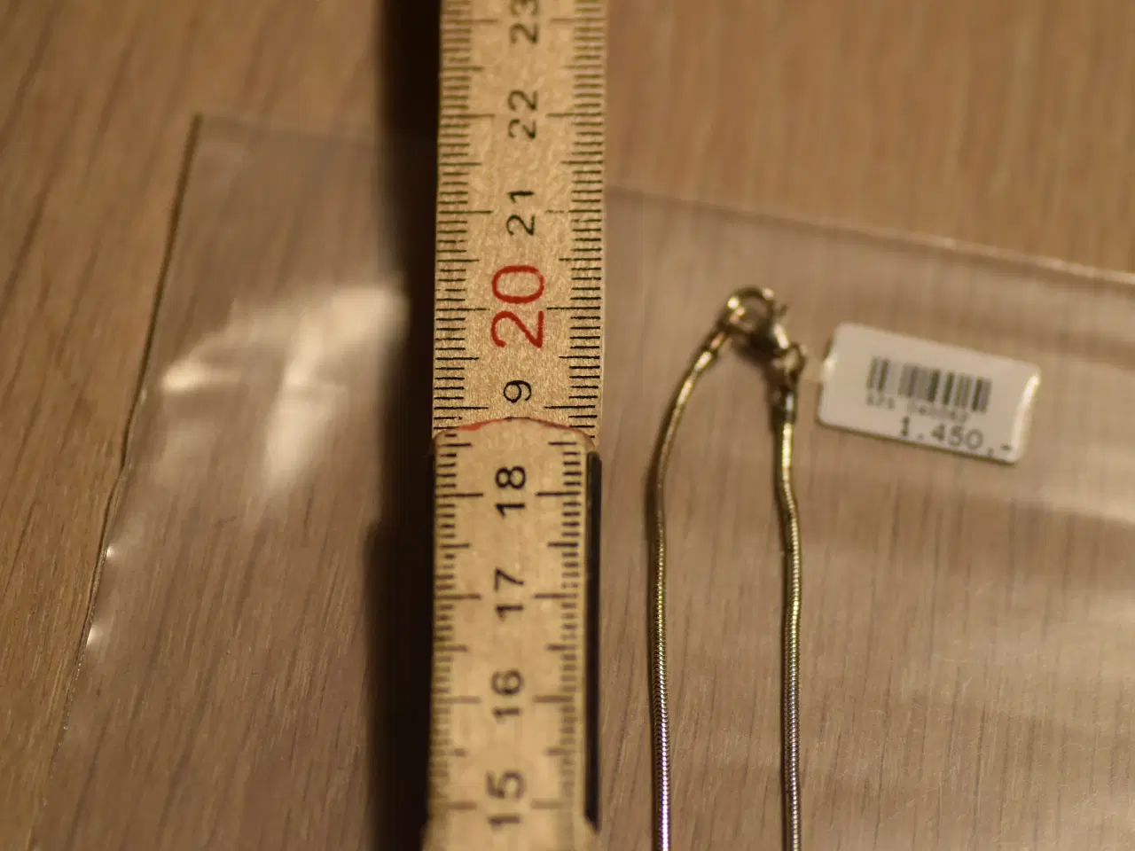 Billede 5 - Halskæde i sølv med hjerte 45 cm
