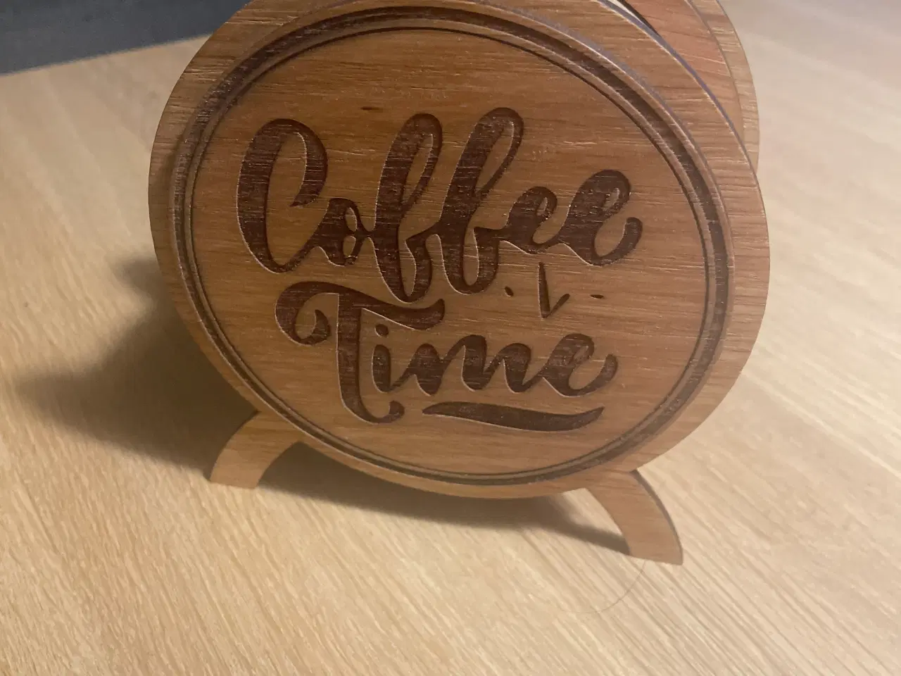 Billede 3 - Holdere med øl, vin og kaffe lasters i træ