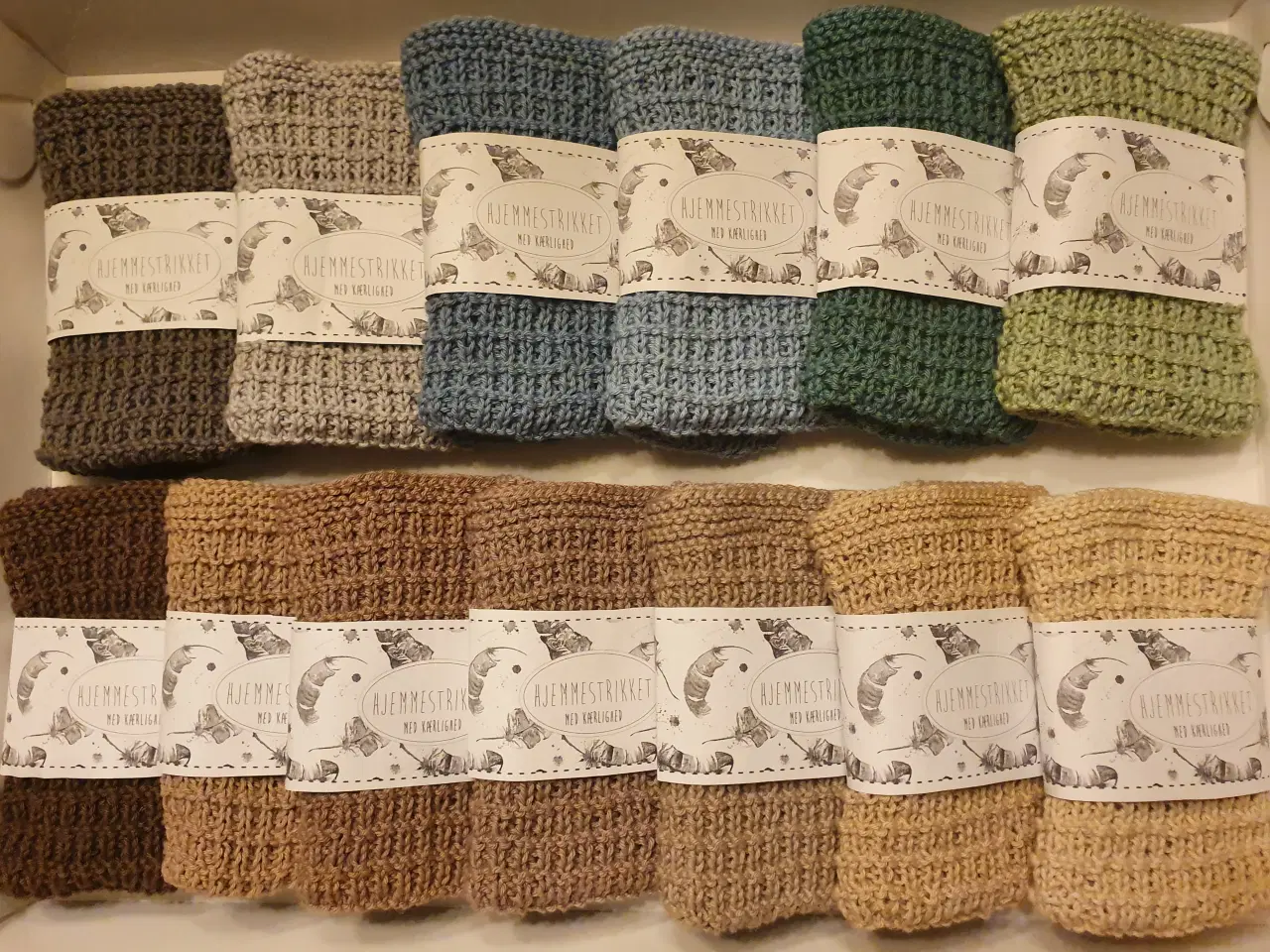 Billede 1 - Hjemmestrikket karklude vaskeklude