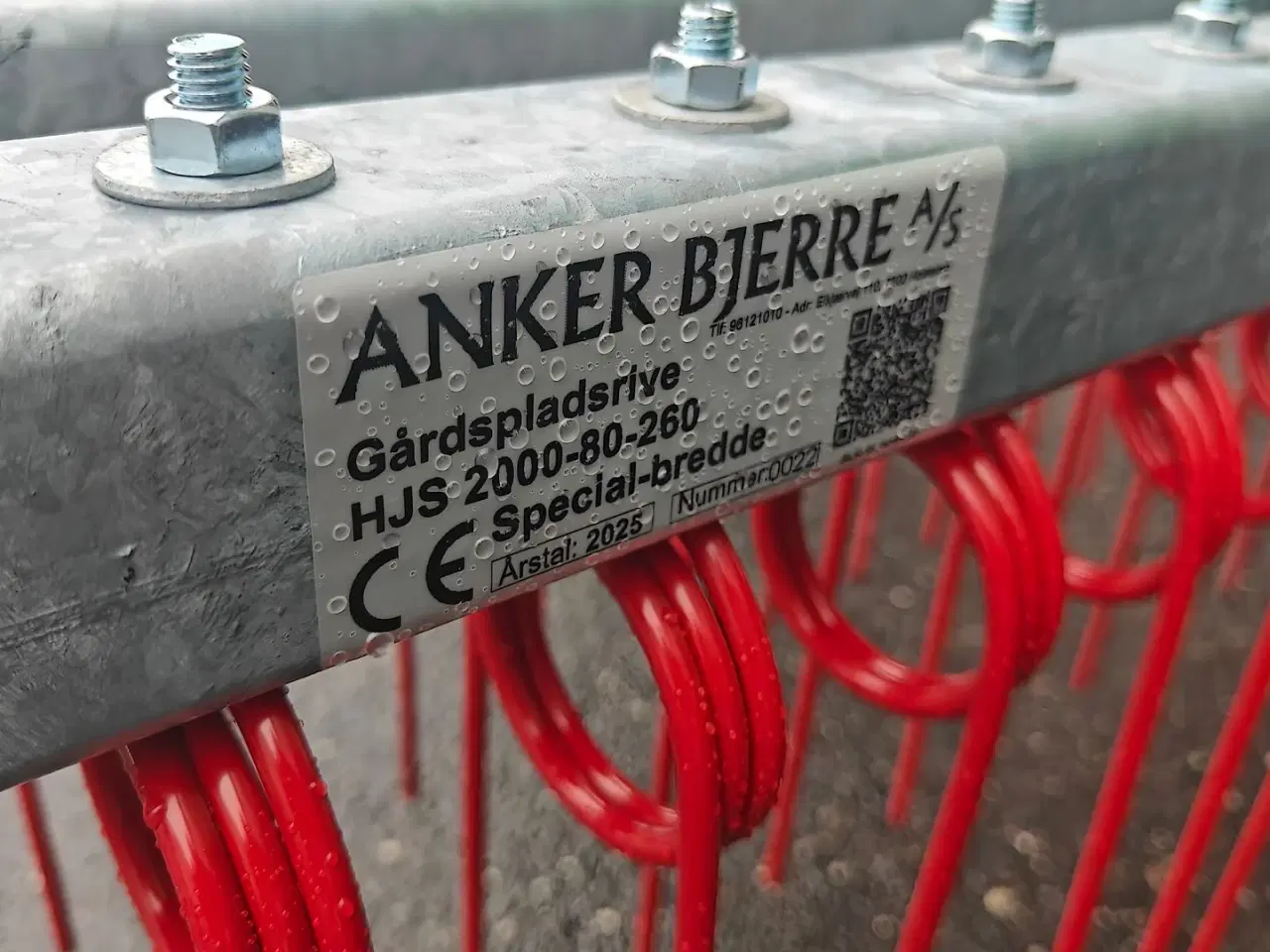 Billede 12 - Egholm Anker Bjerre Riven 150cm 150cm gårdrive, 3-rækket