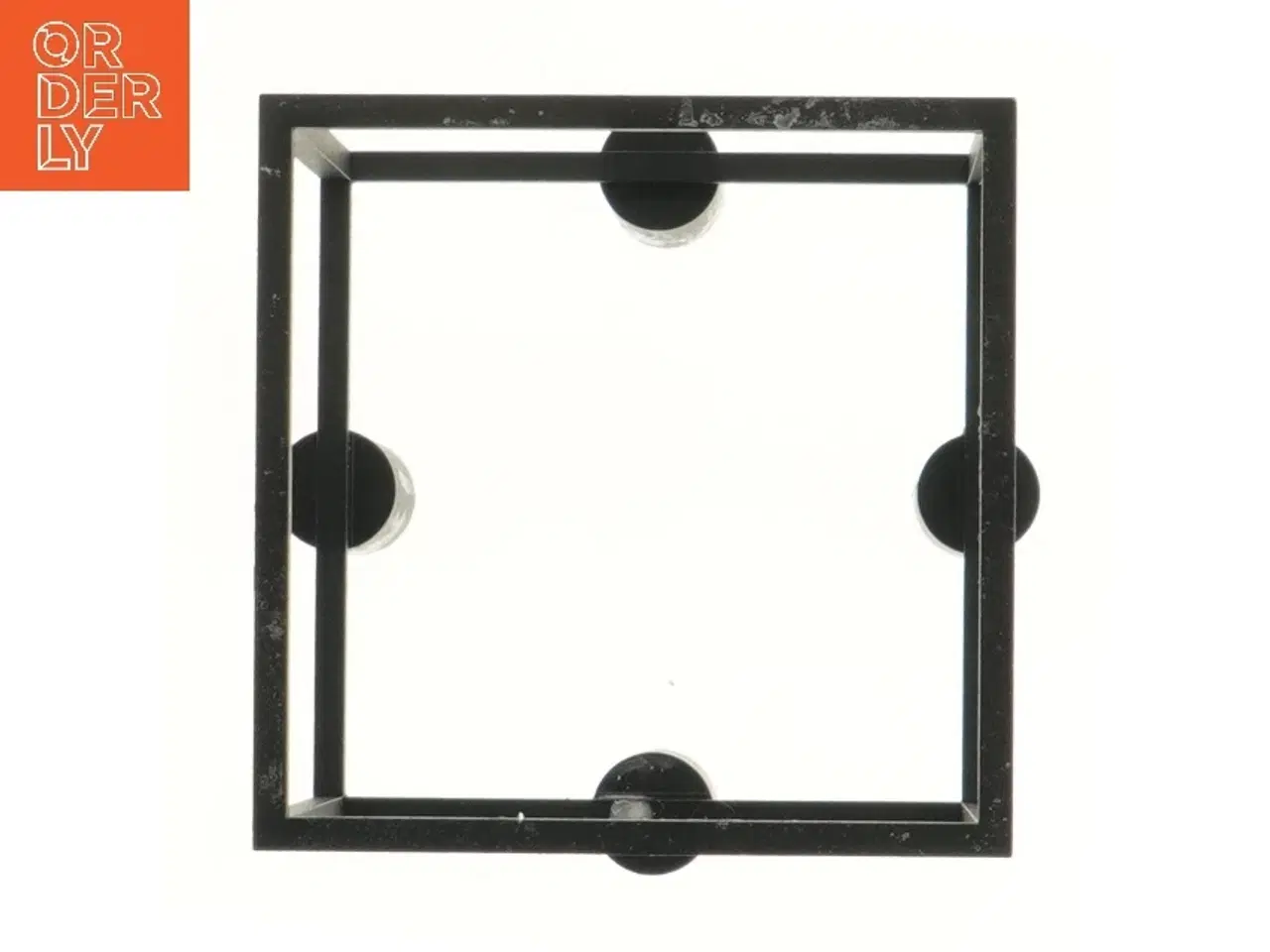 Billede 3 - Kubus  lysestage (str. 20x14 cm) i støbejern.