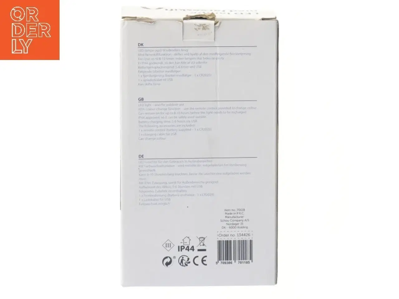 Billede 4 - Bærbar LED-lampe fra Schou (str. 20 cm)