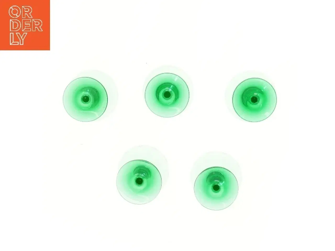 Billede 3 - vintage Holmegaard Vibeholm, 5 stk (str. 5 stk Ø 7,5 cm længde 12 cm)