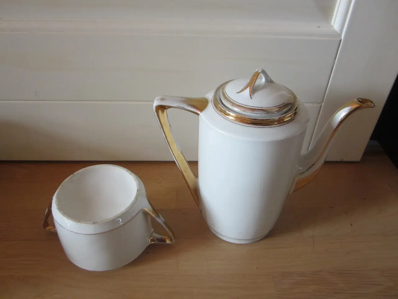 Billede 3 - porcelæns kaffekande og sukkerskål uden låg  pris