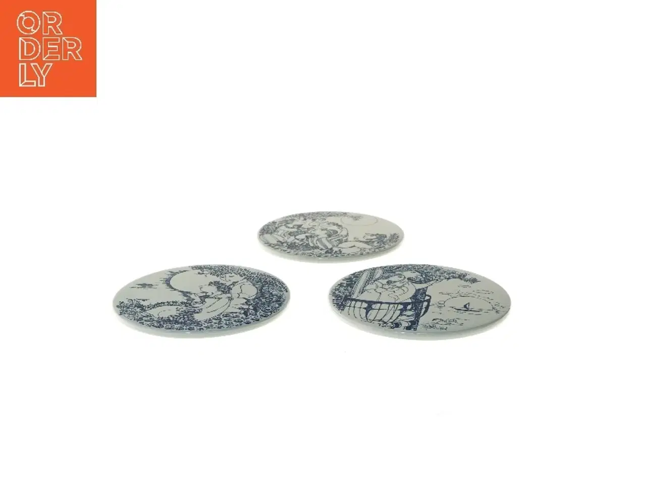 Billede 3 - Decorative wall plates with illustrations fra Bjørn Wiinblad (str. Ø 18 cm)