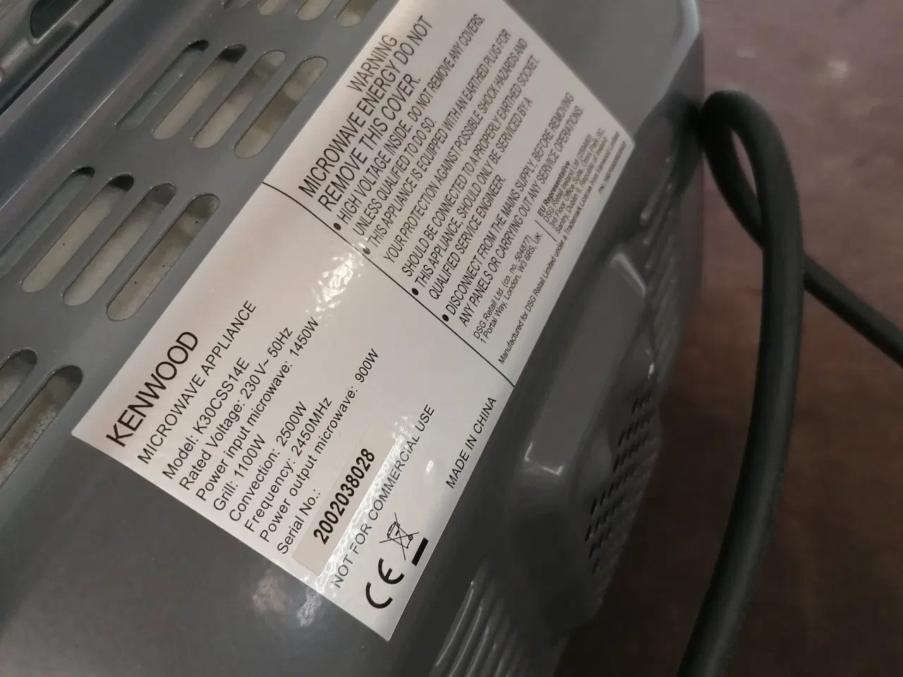 Billede 6 - Kenwood kombiovn mikro/ varmluft/grill