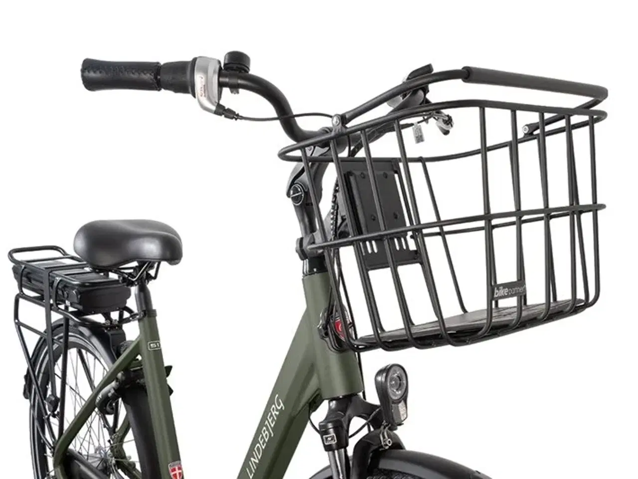 Billede 4 - Lindebjerg 28'' Elcykel Shopper Deluxe - Mat Grøn