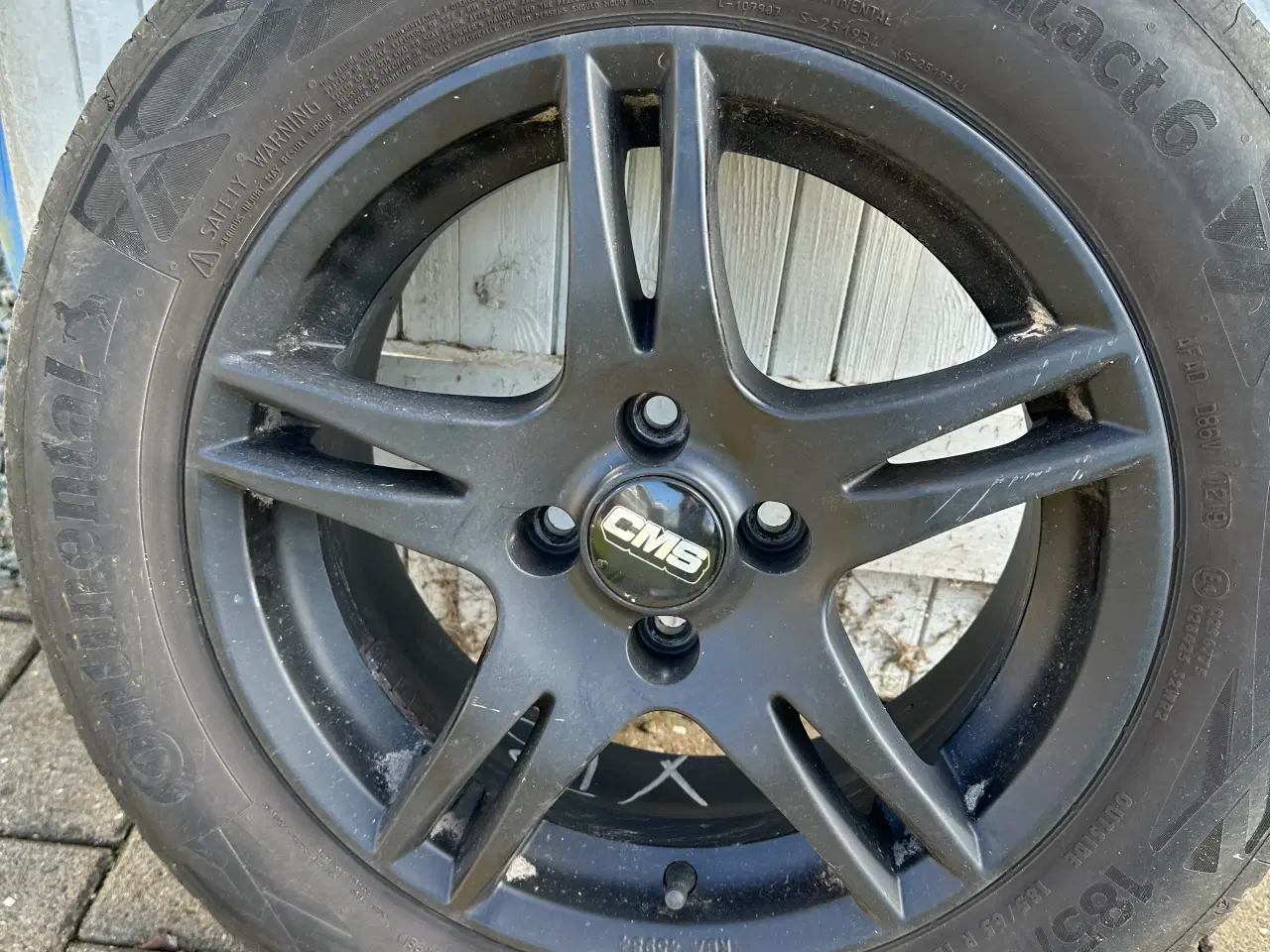 Billede 1 - 4 x 16” CMS black ALU fælge sommer dæk 