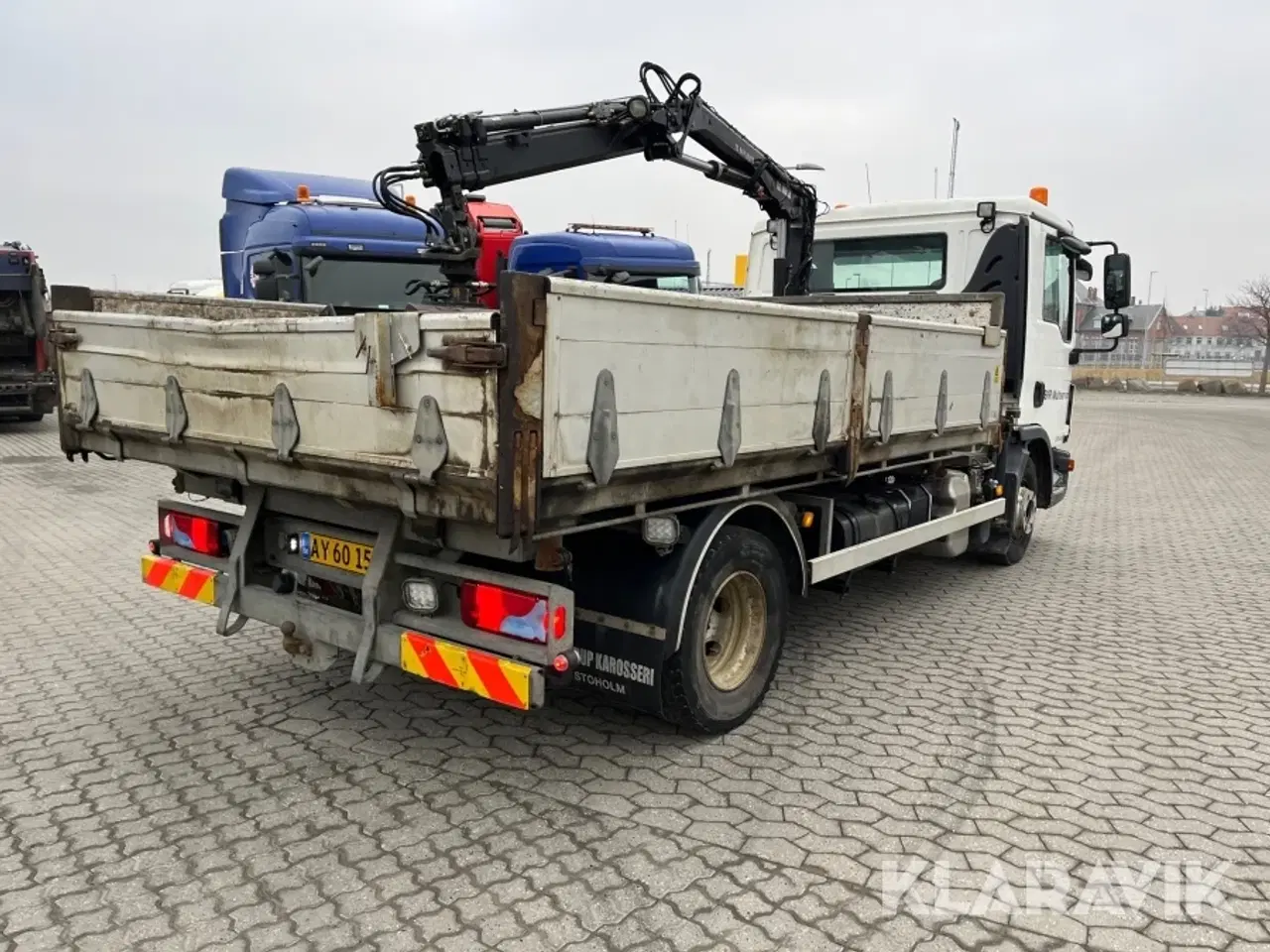 Billede 4 - Lastbil MAN TGL 12.220 med kran og lad