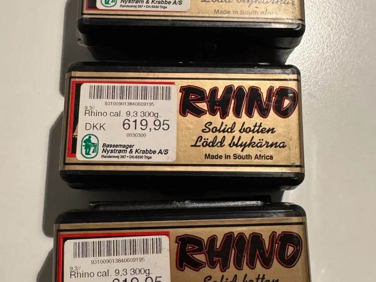 Billede 2 - 9,3x62 jagtpatroner - 300 grains Rhino projektiler