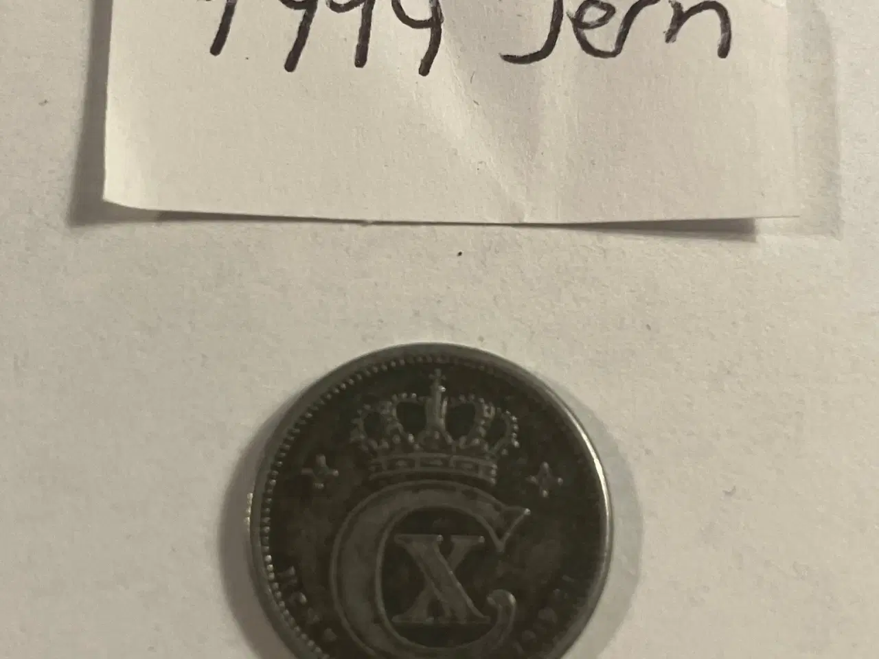 Billede 1 - 1 Øre 1919 Jern Danmark