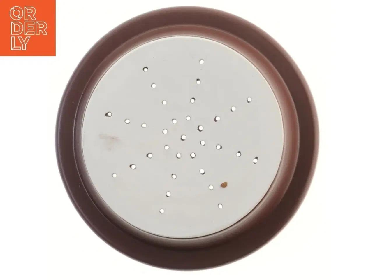 Billede 3 - Brun vase med huller (str. Ø 17,5 cm)